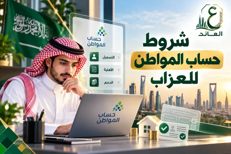 شروط حساب المواطن للعزاب 2026 ومتطلبات التسجيل وإثبات استقلالية السكن.