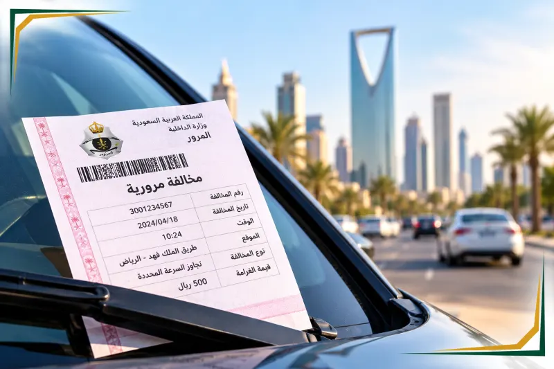 استخراج شهادة براءة الذمة للمخالفات المرورية عبر الإنترنت