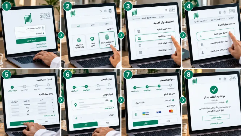 حل مشكلة رفض سجل الأسرة
