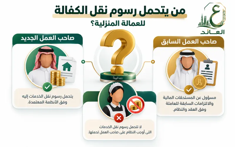 من يتحمل رسوم نقل الكفالة للعمالة المنزلية؟