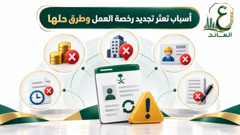 أسباب تعثر تجديد رخصة العمل وطرق حلها