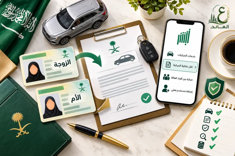 تسجيل السيارة باسم الزوجة أو الأم دون رخصة