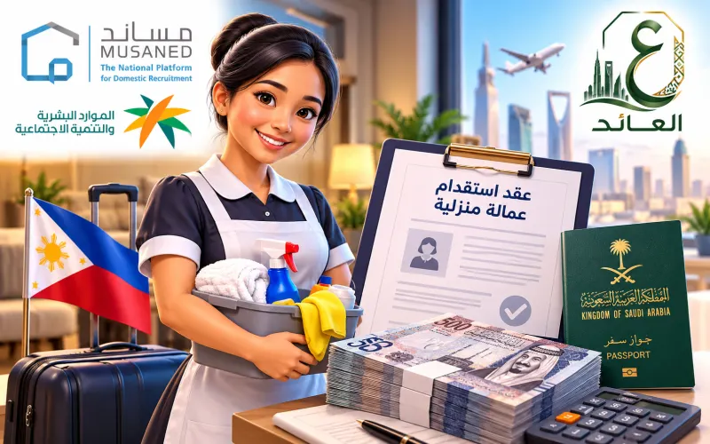 رسوم استقدام عاملة منزلية من الفلبين وفق السقف الرسمي المعتمد